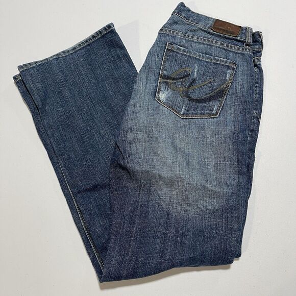 Vintage Express Jeans Womens 6 R 32x31 Eva Boot Leg Distressed - Picture 11 of 11